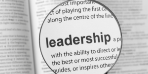 Effective Leadership and employee evaluations stock image